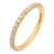 Lugano Diamond 18k Yellow Gold Eternity Band, Size 6 For Sale
