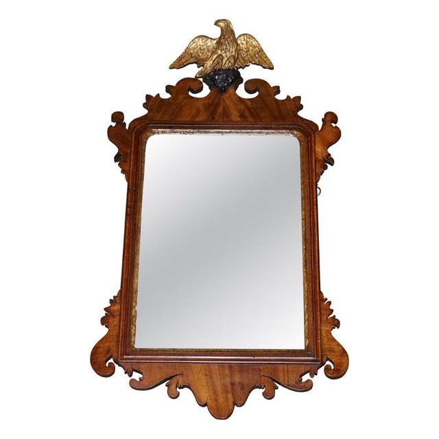 Antique Georgian Gilded Eagle Wall Mirror, 1760 For Sale - Image 10 of 10
