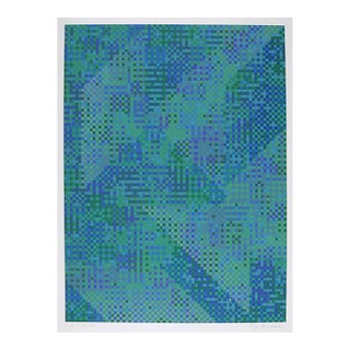 Blue City, Signed Screenprint by Tony Bechara For Sale