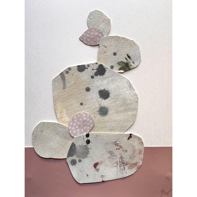 Paper "Love Without Words 5" Original Mixed-Media Collage on Paper by Zac Woodiel For Sale - Image 7 of 9