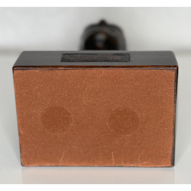 Mid Century Bronze Bust For Sale - Image 9 of 10