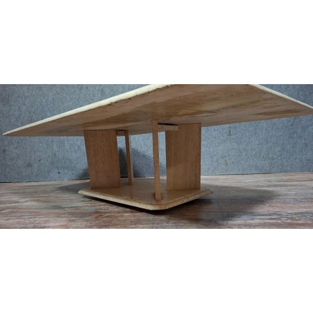 Stone Travertine Coffee Table, 1970s For Sale - Image 7 of 9
