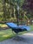 Blue Ekornes Stressless City Low-Back Recliner Chair With Standard Base For Sale - Image 8 of 10