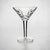 This Waterford Crystal Maeve tall cocktail martini glass was produced in Ireland during the Late 20th Century. Crafted in...