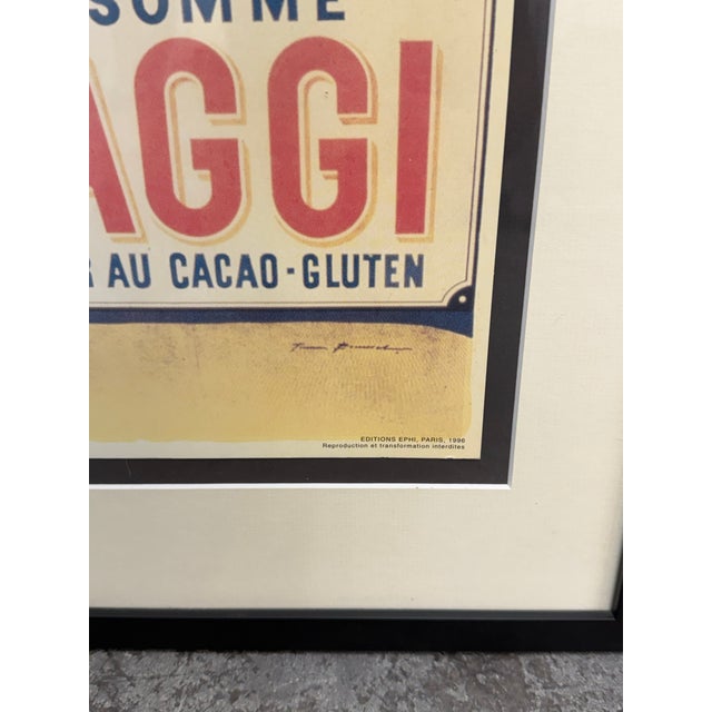 French Framed “Consommé Maggi” Poster Reproduction For Sale - Image 3 of 12