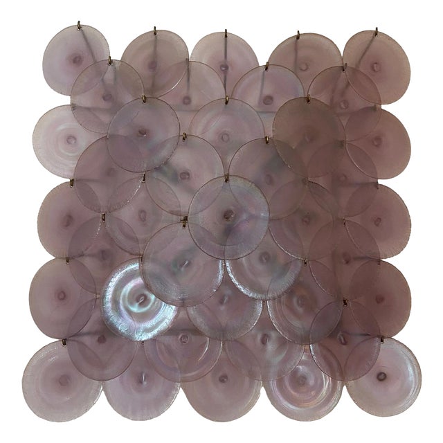 Iridescent Murano Glass Wall Lamp from Mazzega, 1970s For Sale