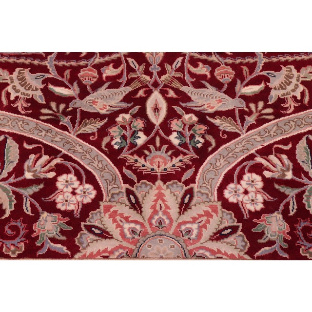 Art Nouveau 1990's Pak-Persian Red/Red Wool Rug - 9'0'' X 12'9'' For Sale In New York - Image 6 of 9