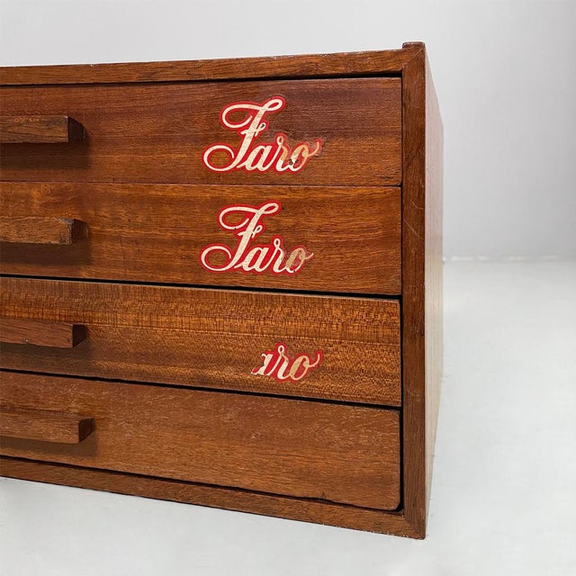 Mid-Century Modern Italian Sewing Chests in Wood from Seta Faro, 1960s, Set of 2 For Sale - Image 13 of 14