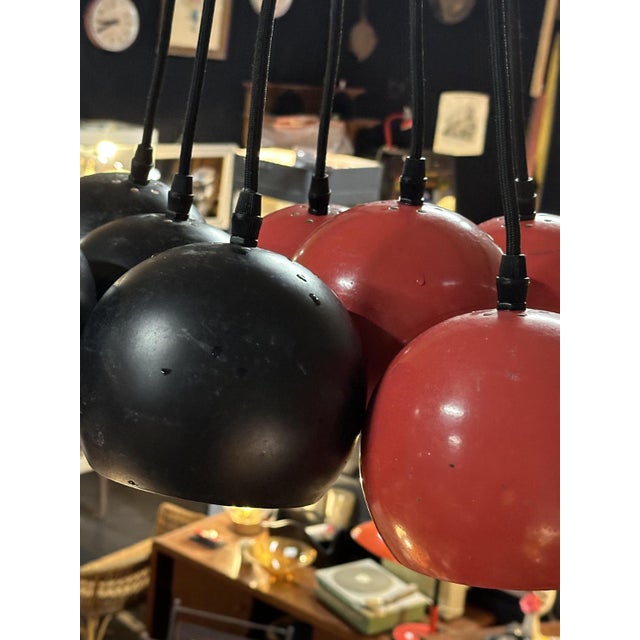 1970s Eyeball Eight-Lights Pendant, 1970s For Sale - Image 5 of 9