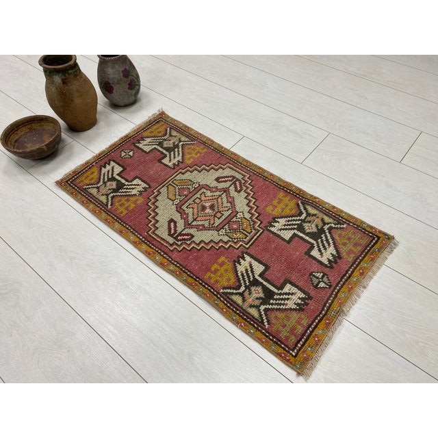 Turkish Oushak Anatolian Wool Vintage Rug For Sale - Image 3 of 5