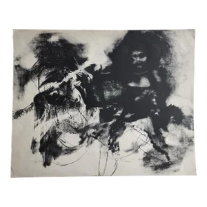 1965 John Rock "Dancer" Abstract Lithograph Numbered 10/10