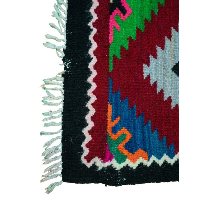 1970s Vintage Romanian Kilim-Style Wool Runner Rug, 1970s For Sale - Image 5 of 10