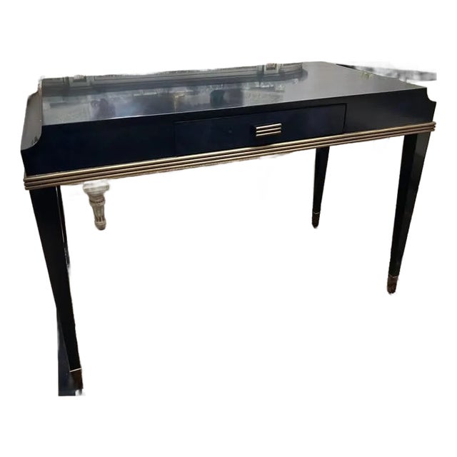 Kallista Blue Writing Desk by Currey & Company For Sale