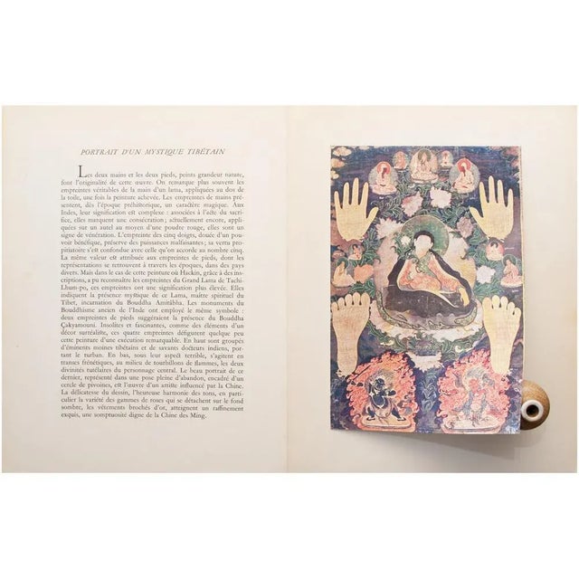 Chinese 1954 Portrait of a Tibetan Mystic, First Edition Parisian Full-Color Print For Sale - Image 3 of 9