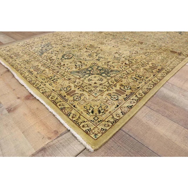 Late 20th Century Indian Persian Style Rug, 04'01 X 06'01 For Sale In Dallas - Image 6 of 8