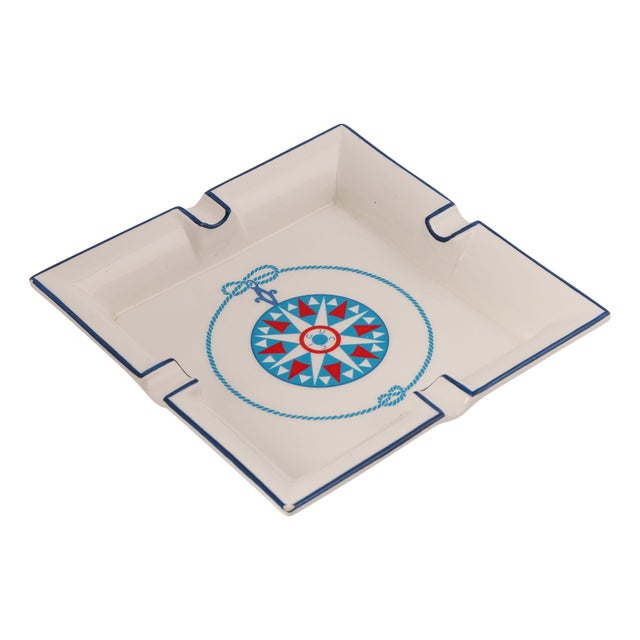 Vintage Italian Ceramic Ashtray from Gucci, 1980 For Sale