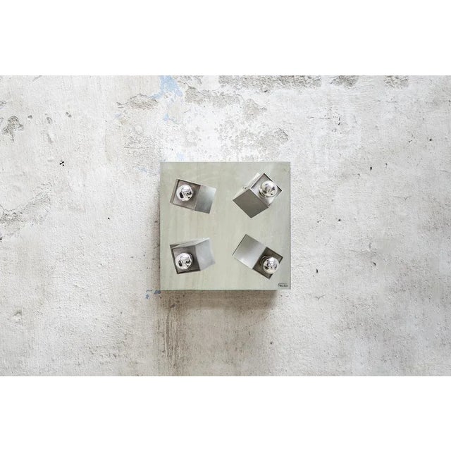 Metal Italian Aluminum Ceiling Light, 1970s For Sale - Image 7 of 7