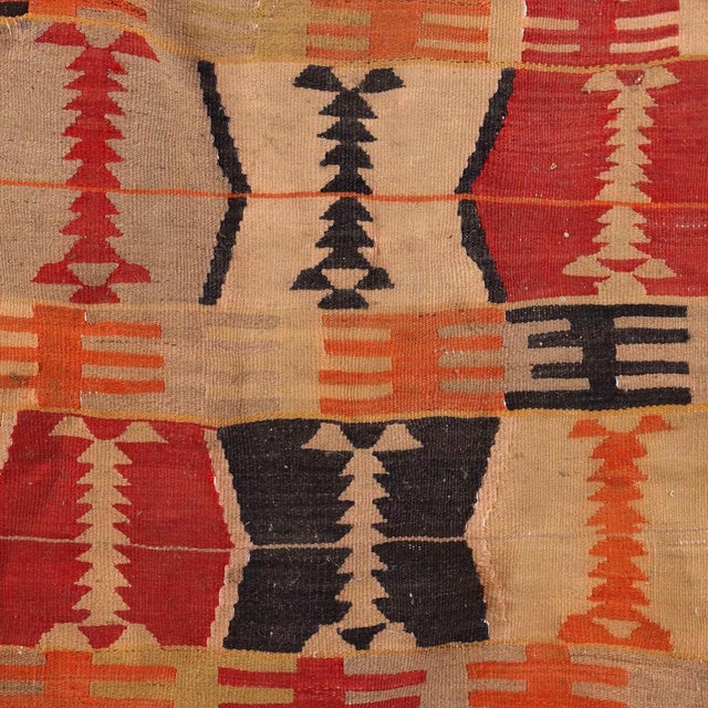 Vintage Turkish Kilim Rug in Wool For Sale - Image 4 of 7