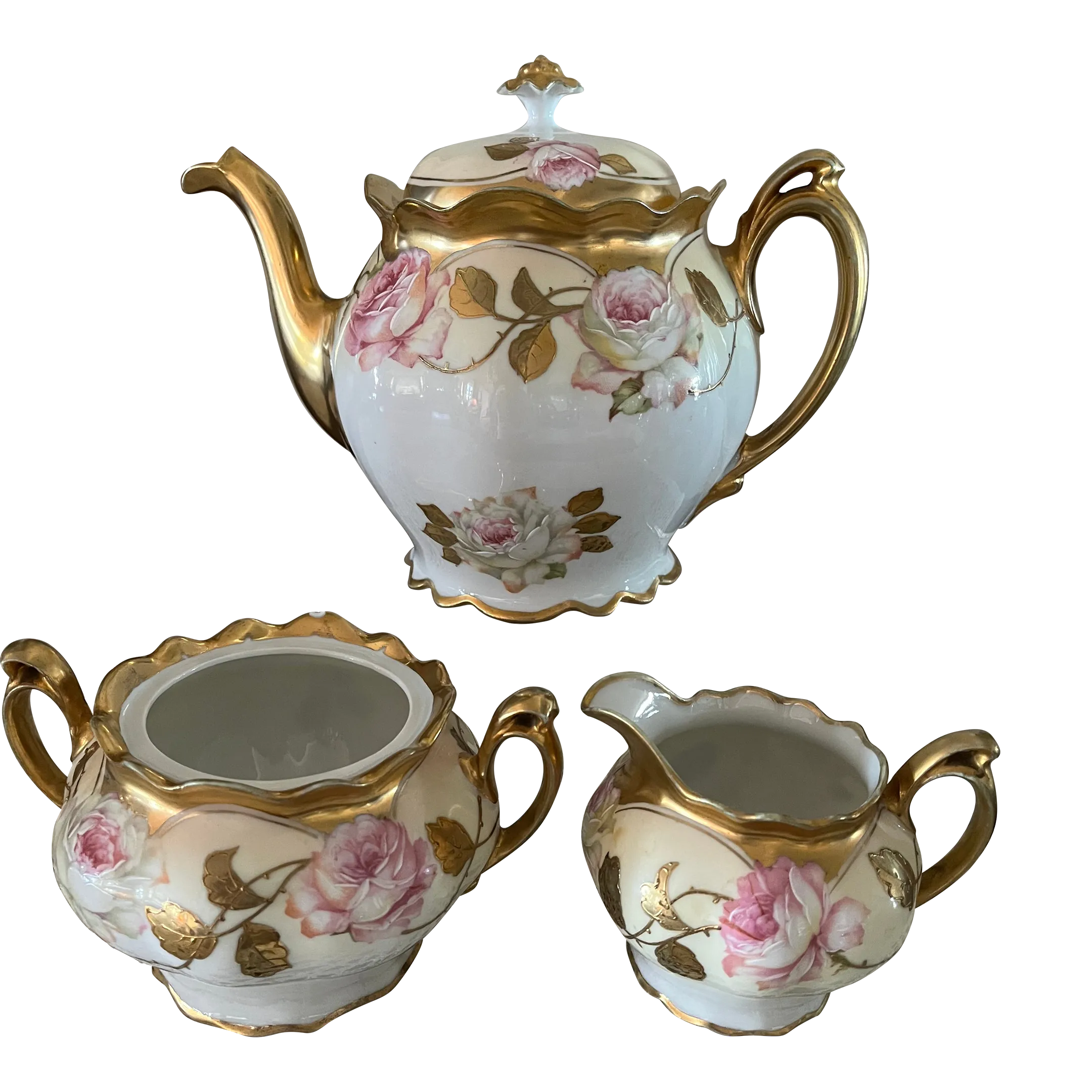 Antique Mz Austria Tea Set- 3 Pieces | Chairish