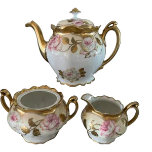 Antique Mz Austria Tea Set- 3 Pieces