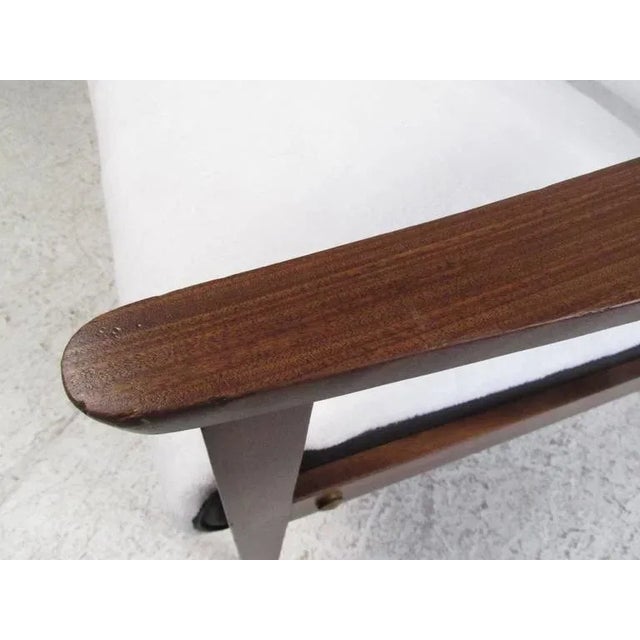 Black Modern Three-Seat Sofa For Sale - Image 8 of 11