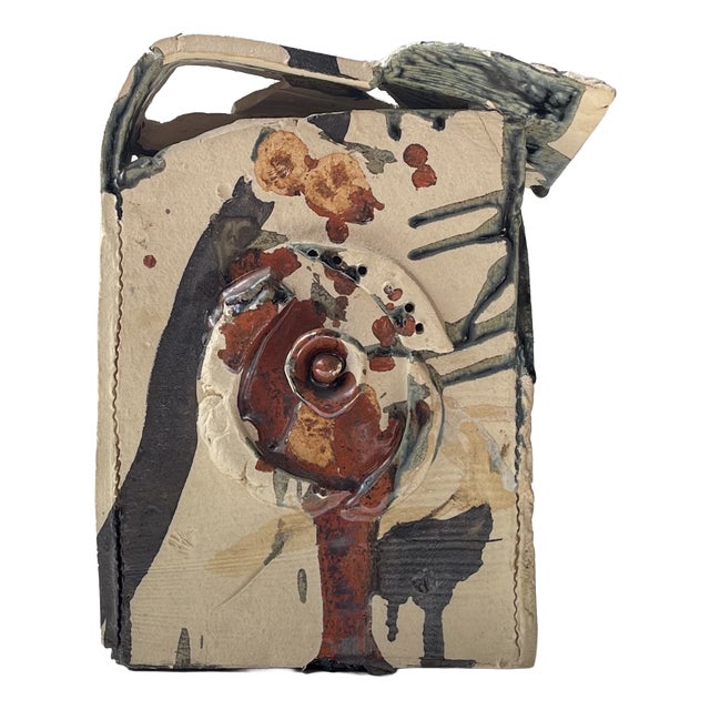 Abstract Ceramic Sculpture by Nell Bernard Leauté, 1980s For Sale