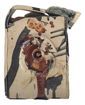 Abstract Ceramic Sculpture by Nell Bernard Leauté, 1980s