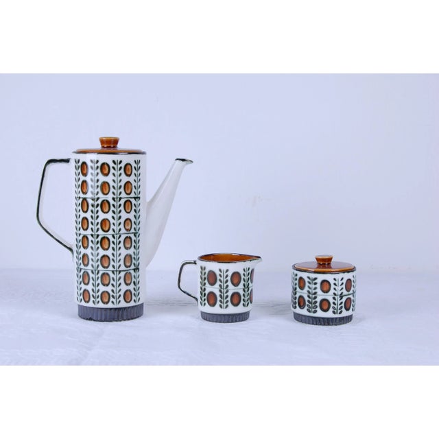 Belgian Delta Noix Coffee Service from Boch Rambouillet, 1966, Set of 27 For Sale - Image 4 of 18