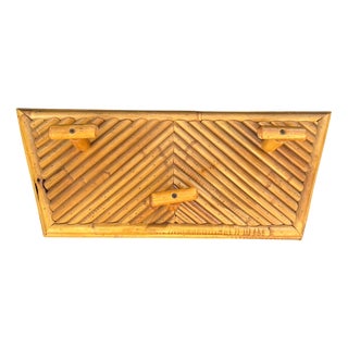 Wall-Mounted Coat Rack in Bamboo by Vivai del Sud, Italy, 1970s For Sale