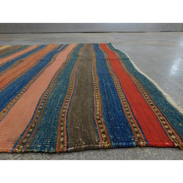 1920s 1920s Antique Hand Woven Persian Kilim Rug 3'8"x 3'4" For Sale - Image 5 of 13