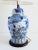 Large Vintage Blue & White Ginger Jar Table Lamp For Sale - Image 4 of 12