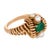 1950s French Mid Century Emerald Pearl 18k Yellow Gold Ring, Size 5 For Sale - Image 5 of 5