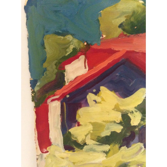1960s Richard Snyder Modern Abstract Oil Paintings - Set of 2 For Sale - Image 4 of 11