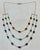 Three Layer Necklace With Emerald , Ruby & Kyanite with Diamond Bar, 14 KYG 15Gm For Sale - Image 10 of 18