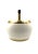 White Ceramic and Brass Lamp Base, Italy 1970s For Sale - Image 6 of 12