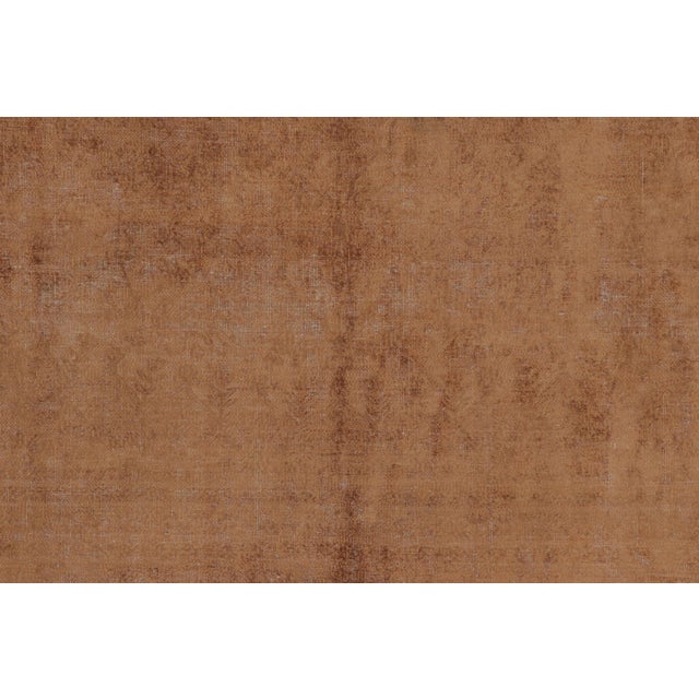 Textile Vintage Distressed Textural Rug in Beige & Brown Tones - Rug & Kilim For Sale - Image 7 of 9
