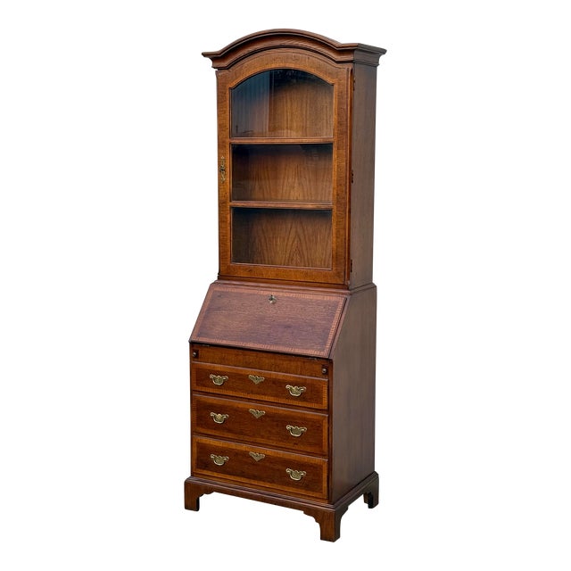 Vintage Henredon 18th Century Portfolio Secretary Desk For Sale