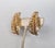 Napier Vintage 1968 Signed Napier Goldtone Leaf Clip Earrings - 2 Pieces For Sale - Image 4 of 8