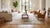 Elevate your interior with this exceptional contemporary hand-woven wool area rug, featuring a sophisticated abstract...
