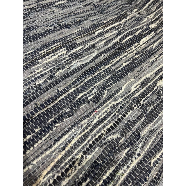 Modern Pasargad DC Light Blue Denim Rug For Sale - Image 3 of 4