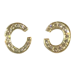 Diamond Stud Earrings in 18k Gold - 2 Pieces