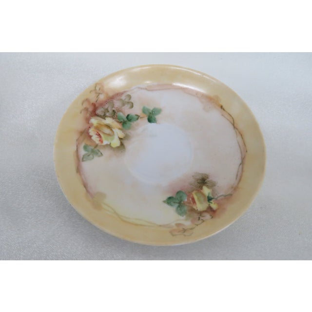 Austria W Porcelain Set of 3 Coffee Espresso Cups and Saucers For Sale - Image 9 of 12