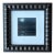 2025 Mia Bergeron Original Painting, “Reflection”, Moon Over Ocean at Night, Framed For Sale