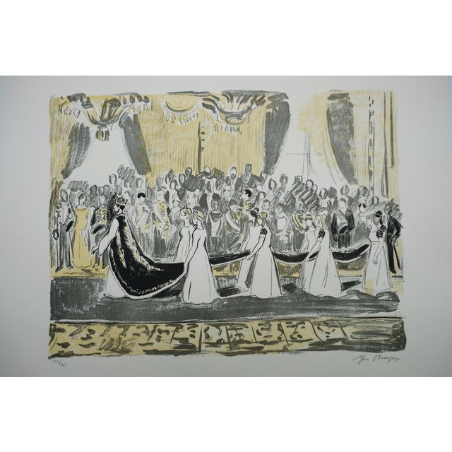 Yves Brayer, Le cortège de l'Impératrice, Lithograph For Sale - Image 8 of 8