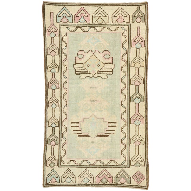 Vintage Turkish Oushak Rug - 02'11 X 05'02 For Sale - Image 11 of 11