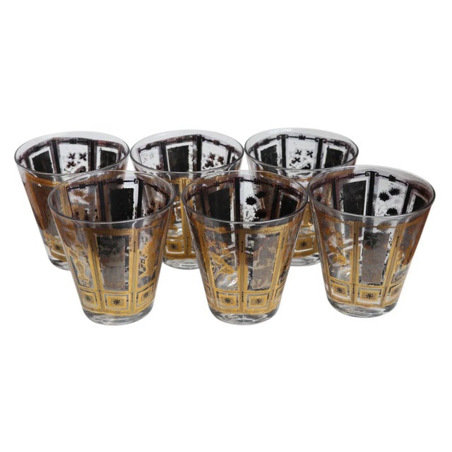 Chinoiserie Tumblers, Set of 6 For Sale In San Francisco - Image 6 of 6