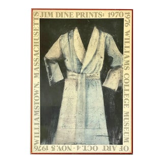 Original 1976 Jim Dine at Williams College Exhibition Lithograph Print For Sale