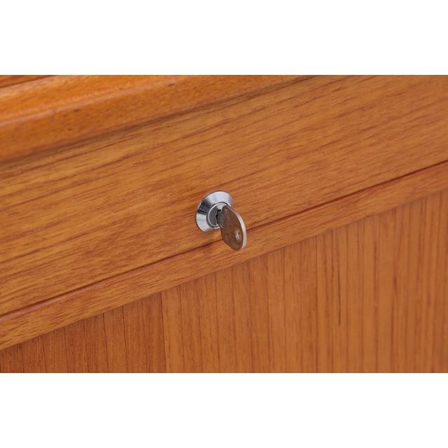 Mid-Century Danish Secretary in Teak by Bernhard Petersen For Sale - Image 15 of 18