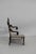 Small Napoleon III armchair in blackened, painted and gilded wood, in its original condition. Its back is carved and...