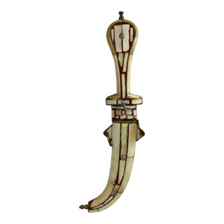 Traditional Curved Moroccan Dagger For Sale